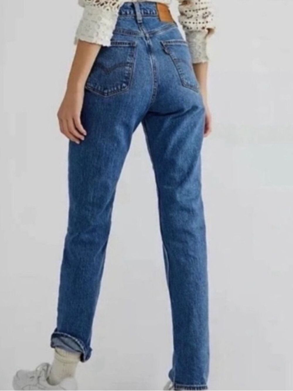 Levi's premium 70s high rise straight Blue Straight Leg Jeans size 27